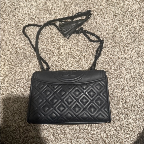 Tory Burch Black Quilted Crossbody Bag - Picture 4 of 7